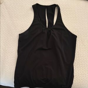 Lija Black Cut Out Tank Top